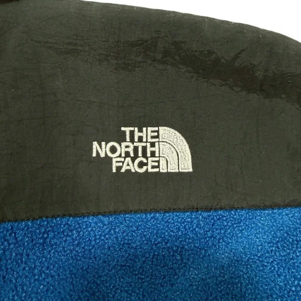 Vintage 90s The North Face Denali Fleece‎ Blue Full Zip Outdoor Vest Mens Size L